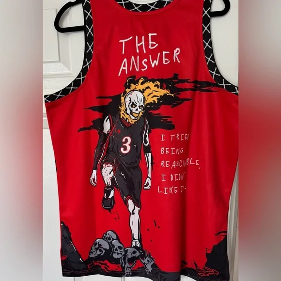 Allen Iverson The Answer 76ers Jersey Brand New Men’s Size NBA Basketball Top - Picture 8 of 10